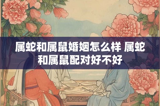 属蛇和属鼠婚姻怎么样 属蛇和属鼠配对好不好