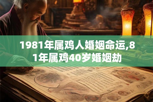 1981年属鸡人婚姻命运,81年属鸡40岁婚姻劫