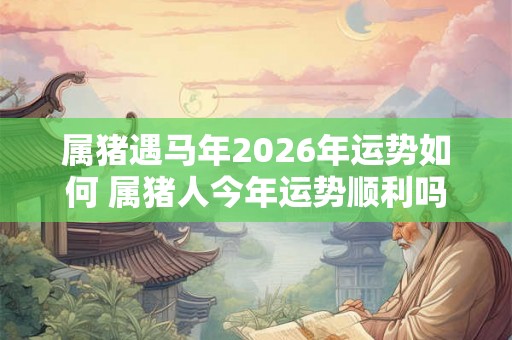 属猪遇马年2026年运势如何 属猪人今年运势顺利吗 属猪遇马年2026年运势如何 属猪人今年运势顺利吗