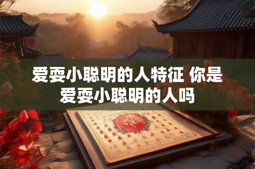 爱耍小聪明的人特征 你是爱耍小聪明的人吗 爱耍小聪明的人特征 你是爱耍小聪明的人吗