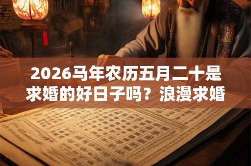 2026马年农历五月二十是求婚的好日子吗？浪漫求婚创意点子