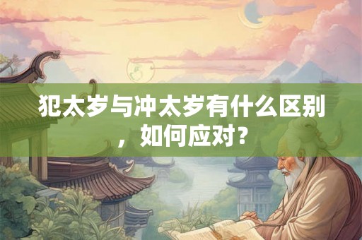 犯太岁与冲太岁有什么区别，如何应对？