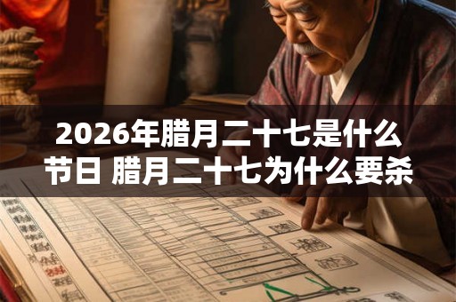 2026年腊月二十七是什么节日 腊月二十七为什么要杀鸡 2026年腊月二十七是什么节日 腊月二十七为什么要杀鸡