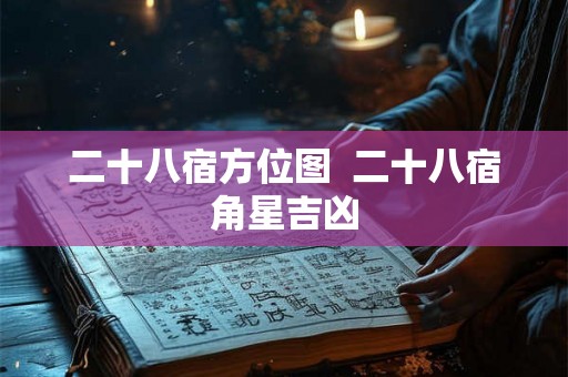 二十八宿方位图  二十八宿角星吉凶