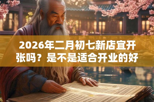 2026年二月初七新店宜开张吗？是不是适合开业的好日子？