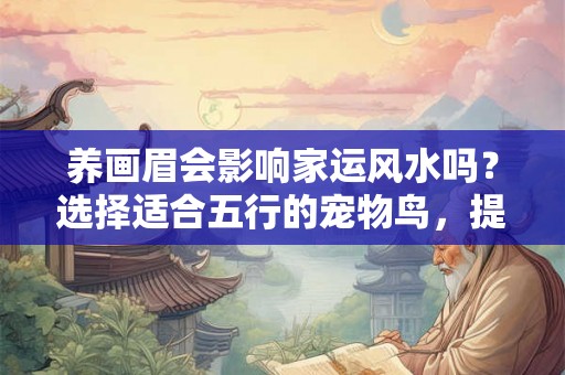 养画眉会影响家运风水吗？选择适合五行的宠物鸟，提升家庭运势