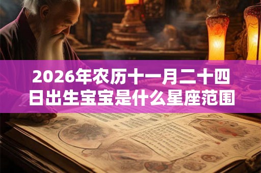 2026年农历十一月二十四日出生宝宝是什么星座范围? 2026年农历十一月二十四日出生宝宝是什么星座范围?