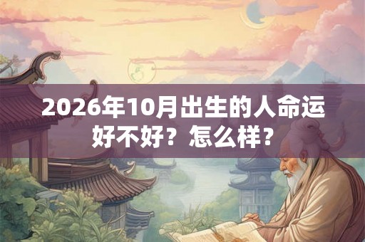 2026年10月出生的人命运好不好?怎么样? 2026年10月出生的人命运好不好?怎么样?