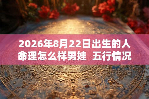 2026年8月22日出生的人命理怎么样男娃 五行情况查询 2026年8月22日出生的人命理怎么样男娃 五行情况查询