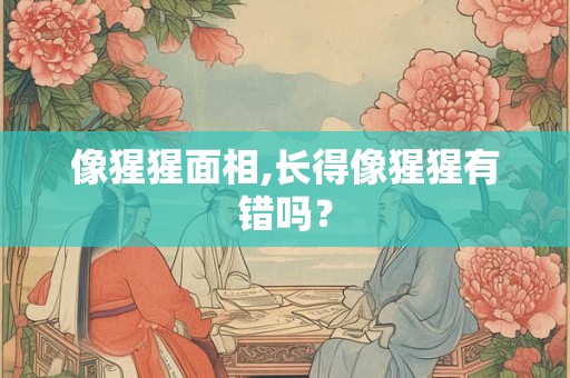 像猩猩面相,长得像猩猩有错吗？