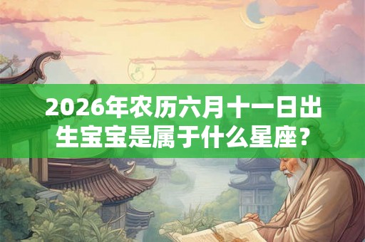 2026年农历六月十一日出生宝宝是属于什么星座？
