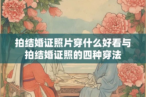 拍结婚证照片穿什么好看与拍结婚证照的四种穿法