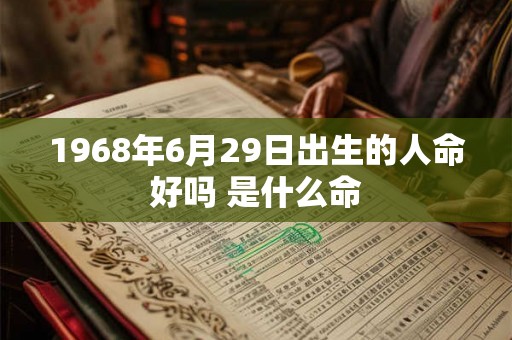 1968年6月29日出生的人命好吗 是什么命