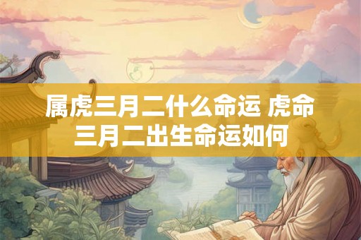 属虎三月二什么命运 虎命三月二出生命运如何
