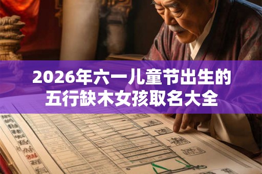 2026年六一儿童节出生的五行缺木女孩取名大全