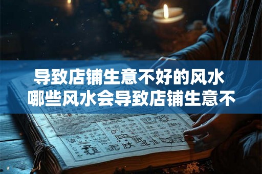 导致店铺生意不好的风水 哪些风水会导致店铺生意不好