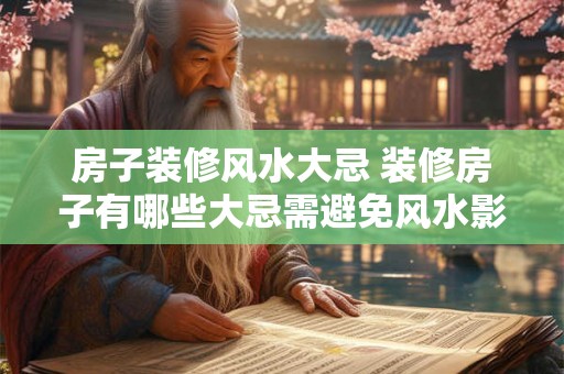 房子装修风水大忌 装修房子有哪些大忌需避免风水影响