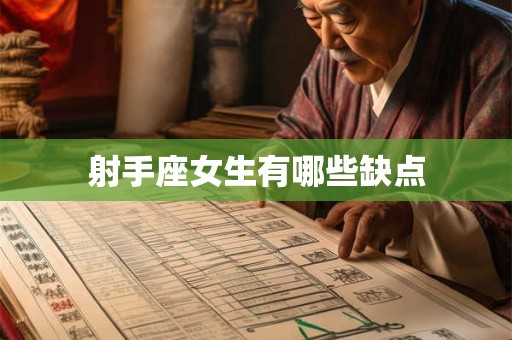 射手座女生有哪些缺点