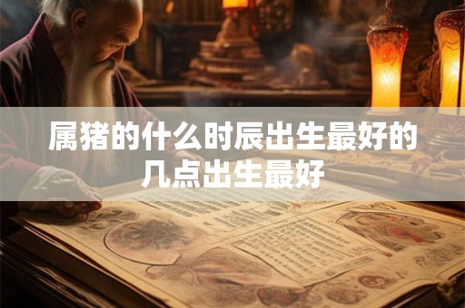 属猪的什么时辰出生最好的几点出生最好 属猪的什么时辰出生最好的几点出生最好