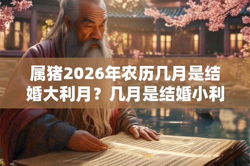 属猪2026年农历几月是结婚大利月？几月是结婚小利月？