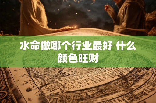 水命做哪个行业最好 什么颜色旺财