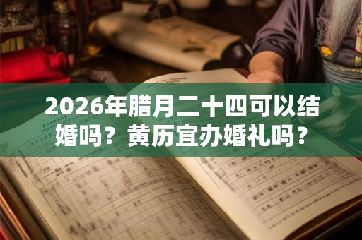 2026年腊月二十四可以结婚吗?黄历宜办婚礼吗? 2026年腊月二十四可以结婚吗?黄历宜办婚礼吗?