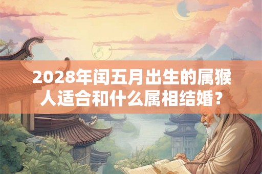 2028年闰五月出生的属猴人适合和什么属相结婚？