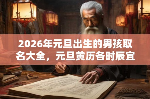 2026年元旦出生的男孩取名大全，元旦黄历各时辰宜忌凶吉