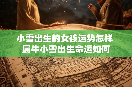小雪出生的女孩运势怎样 属牛小雪出生命运如何 小雪出生的女孩运势怎样 属牛小雪出生命运如何