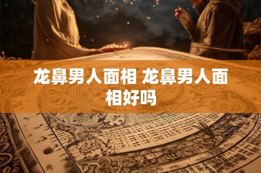 龙鼻男人面相 龙鼻男人面相好吗