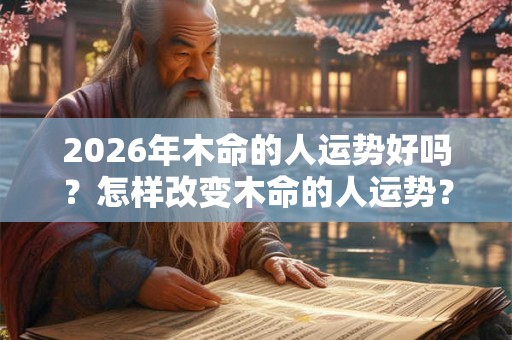 2026年木命的人运势好吗?怎样改变木命的人运势? 2026年木命的人运势好吗?怎样改变木命的人运势?