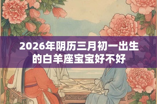 2026年阴历三月初一出生的白羊座宝宝好不好