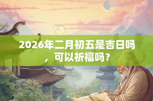 2026年二月初五是吉日吗，可以祈福吗？