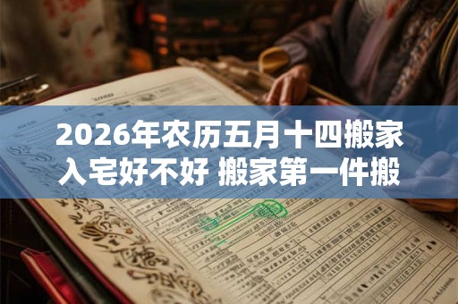2026年农历五月十四搬家入宅好不好 搬家第一件搬什么
