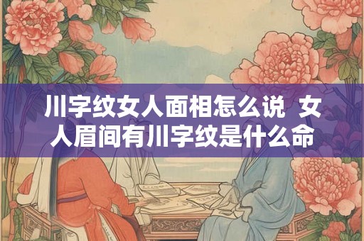 川字纹女人面相怎么说  女人眉间有川字纹是什么命