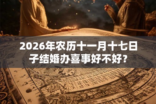 2026年农历十一月十七日子结婚办喜事好不好？
