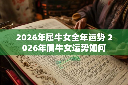 2026年属牛女全年运势 2026年属牛女运势如何 2026年属牛女全年运势 2026年属牛女运势如何