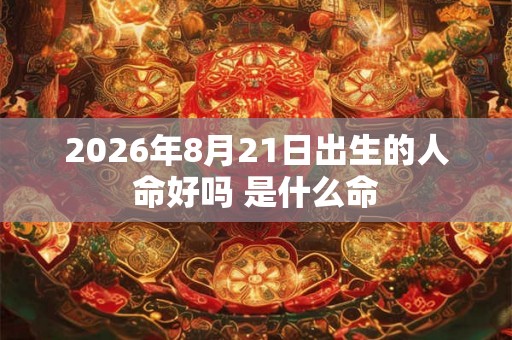2026年8月21日出生的人命好吗 是什么命