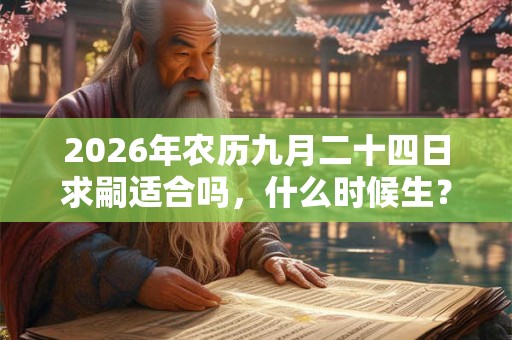 2026年农历九月二十四日求嗣适合吗，什么时候生？