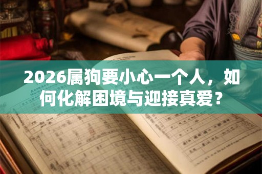 2026属狗要小心一个人，如何化解困境与迎接真爱？