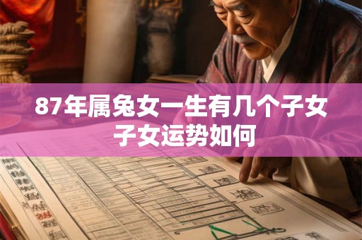 87年属兔女一生有几个子女 子女运势如何