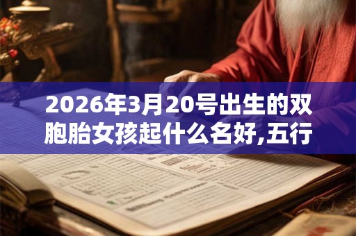 2026年3月20号出生的双胞胎女孩起什么名好,五行属什么？