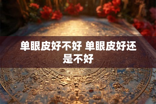 单眼皮好不好 单眼皮好还是不好 单眼皮好不好 单眼皮好还是不好