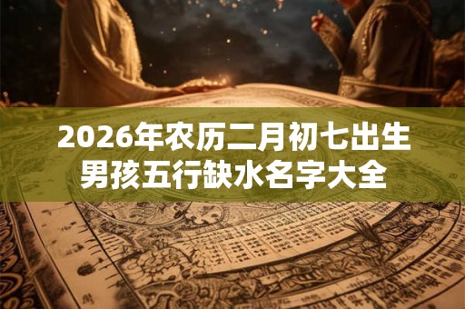 2026年农历二月初七出生男孩五行缺水名字大全