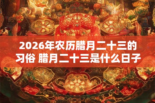 2026年农历腊月二十三的习俗 腊月二十三是什么日子