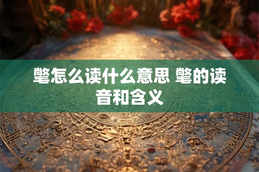 氅怎么读什么意思 氅的读音和含义 氅怎么读什么意思 氅的读音和含义