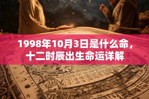 1998年10月3日是什么命,十二时辰出生命运详解 1998年10月3日是什么命,十二时辰出生命运详解