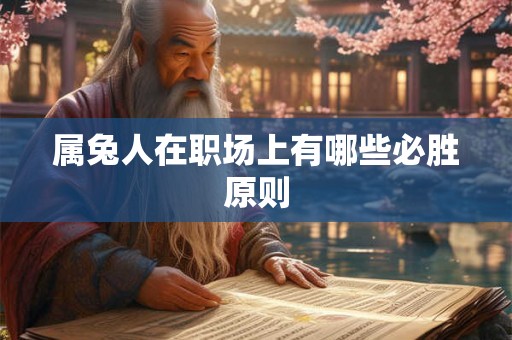 属兔人在职场上有哪些必胜原则