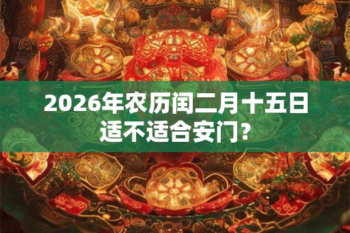 2026年农历闰二月十五日适不适合安门? 2026年农历闰二月十五日适不适合安门?