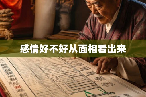 感情好不好从面相看出来